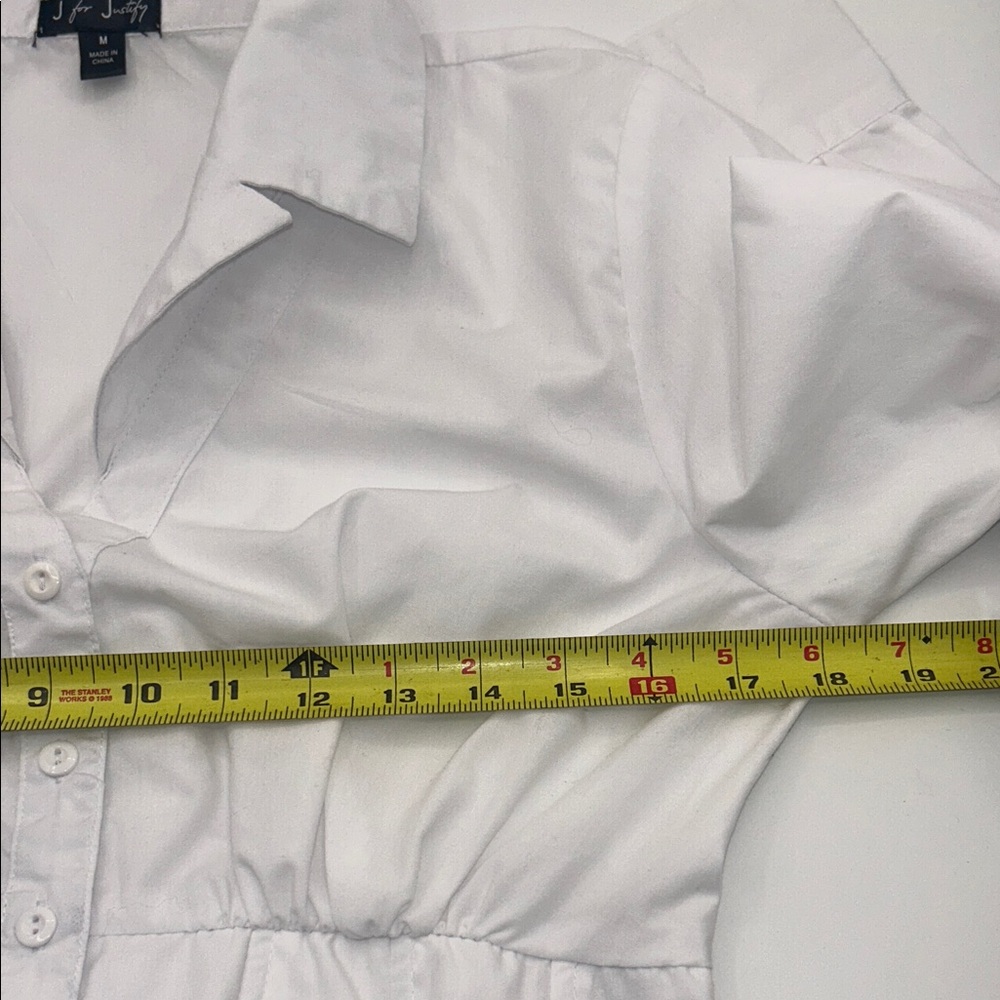 J for Justify Crisp White Button-Down Shirt - Picture 11 of 13